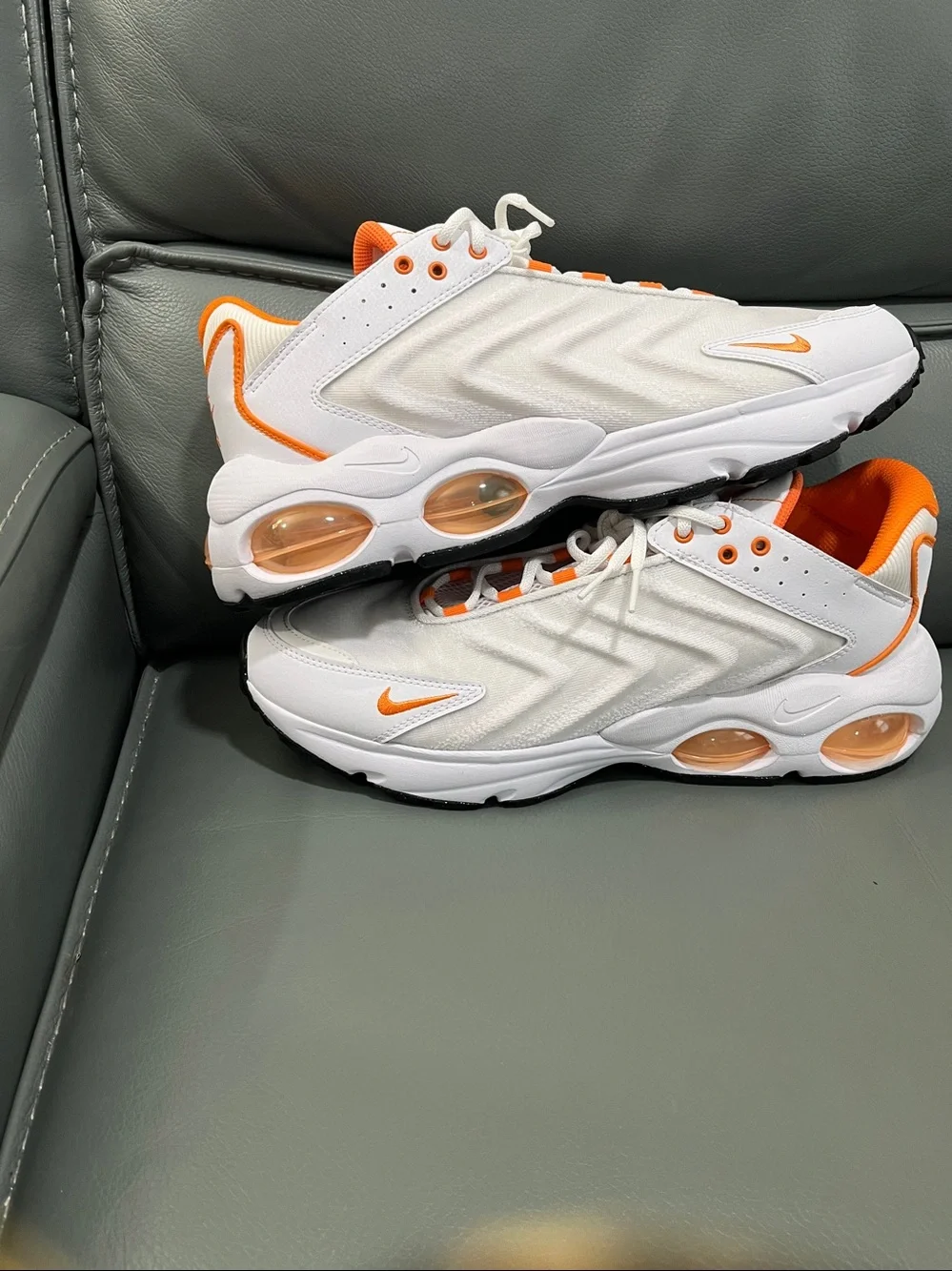 Nike Air max TW White and Orange Running Sneakers